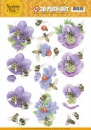 jeanines stans 10365 buzzing bees - purple flowers